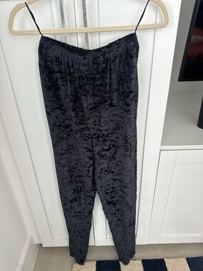 BALENCIAGA Crushed Velvet Lounge Pants
